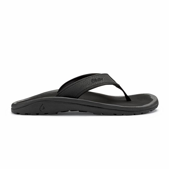 Olukai Men's Ohana Flip Flop - Black US205-431